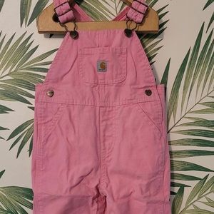 Pink carhartt overalls